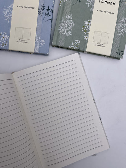 Flower Lined A5 Journal