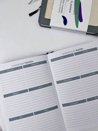 12 Months Nondated Weekly Planner Book - ShopHaul
