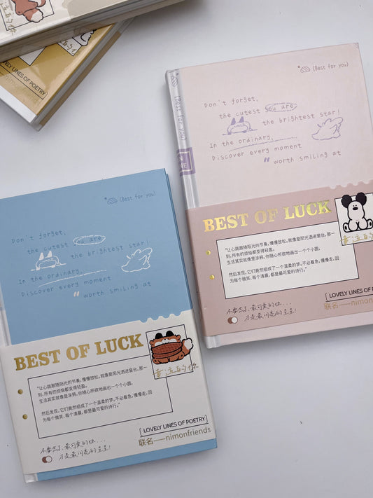 Best of Luck (Lined, Blank Mix) Journal