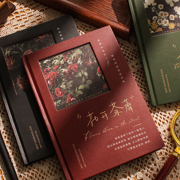 Vintage Artistic A5 Hardcover Lined Notebook