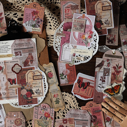 Vintage Material Papers Set