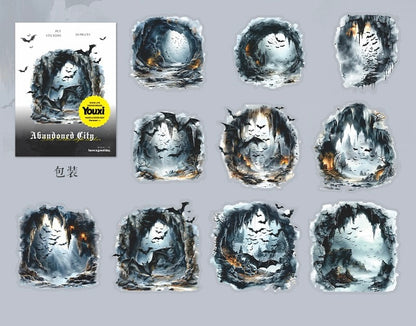 Abandoned City Landscape Stickers