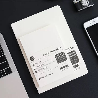 Basic Notebook / Journal (A5, Wire-bound, Lined, Blank, Square Grid)