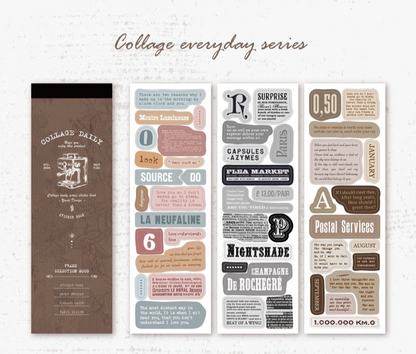 College Die-cut Stickers Book (30 sheets) - ShopHaul