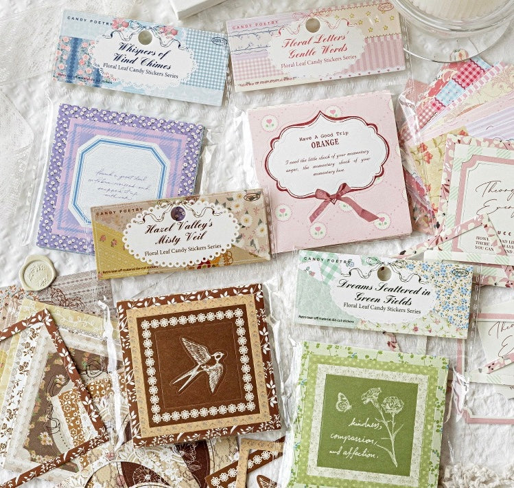 Sugar Poetry Tearable Die Cut Stickers Set