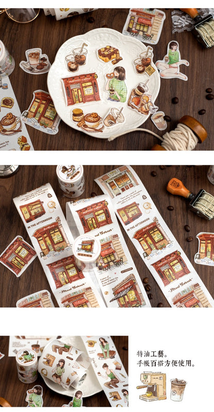 Twilight Coffee Notes Series Stickers Roll