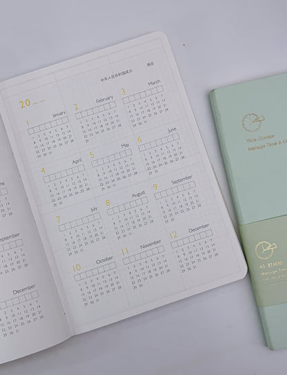 Kinbor A5 Undated Life Planner Book - 192 pages