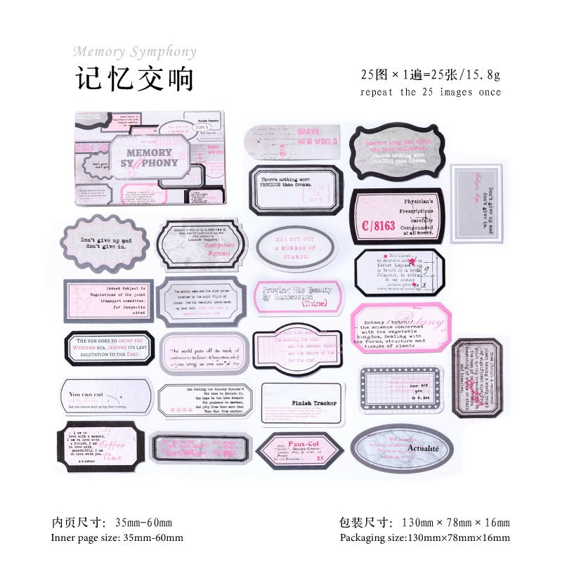 Momo Note Sticker Pack (25pcs)