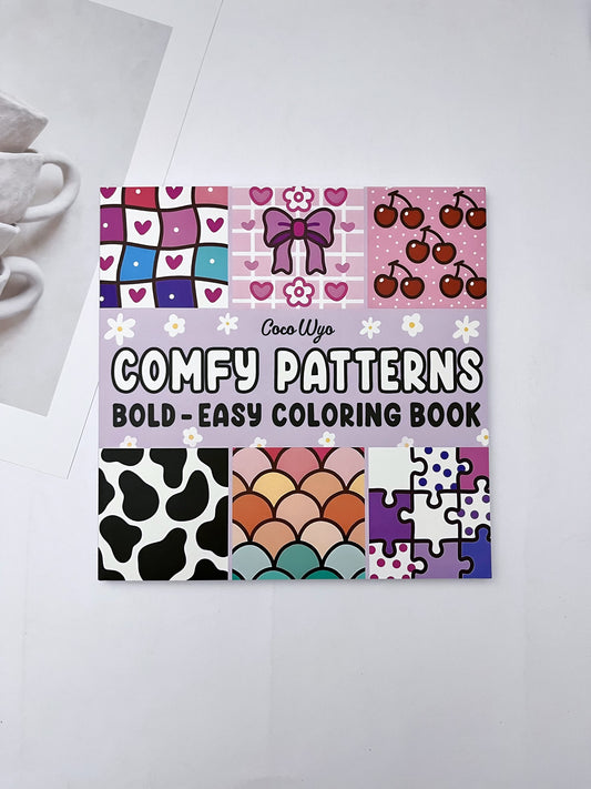Comfy Patterns Bold-Easy Coloring Book