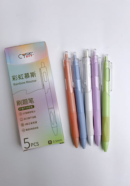 Sweet Color Series Black Ink Pens Set - ShopHaul