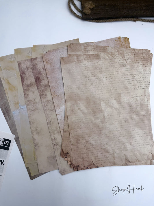 A4 Vintage Blank Letter Sheet (1pc)