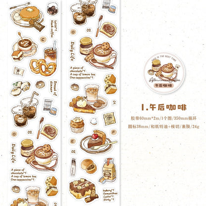 Twilight Coffee Notes Series Stickers Roll