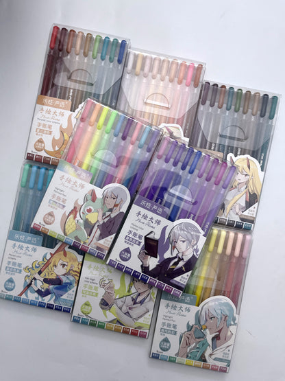 Colored 9pcs Highlight Pens Set