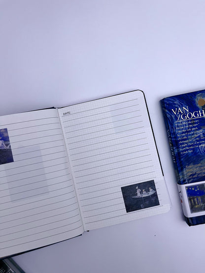 Retro Van Gogh Painting Journal / Notebook (Lined and Gridded Pages) - ShopHaul
