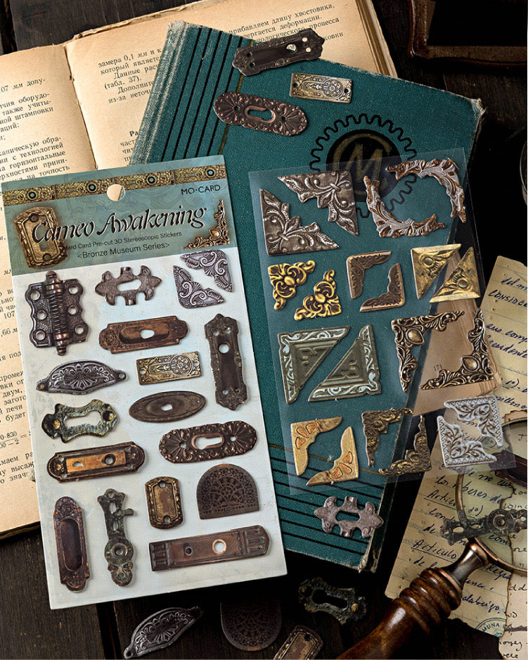 Bronze Museum Series Retro Stickers