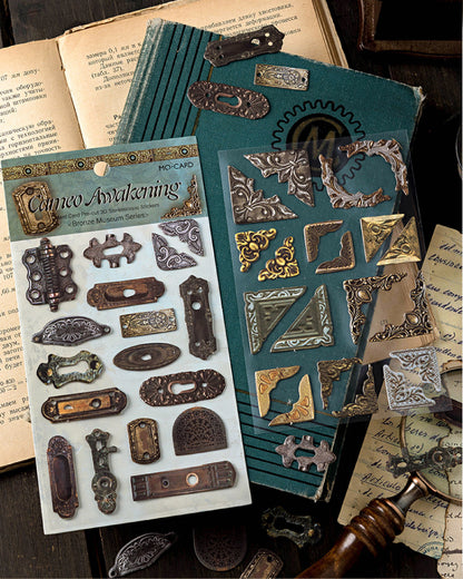 Bronze Museum Series Retro Stickers