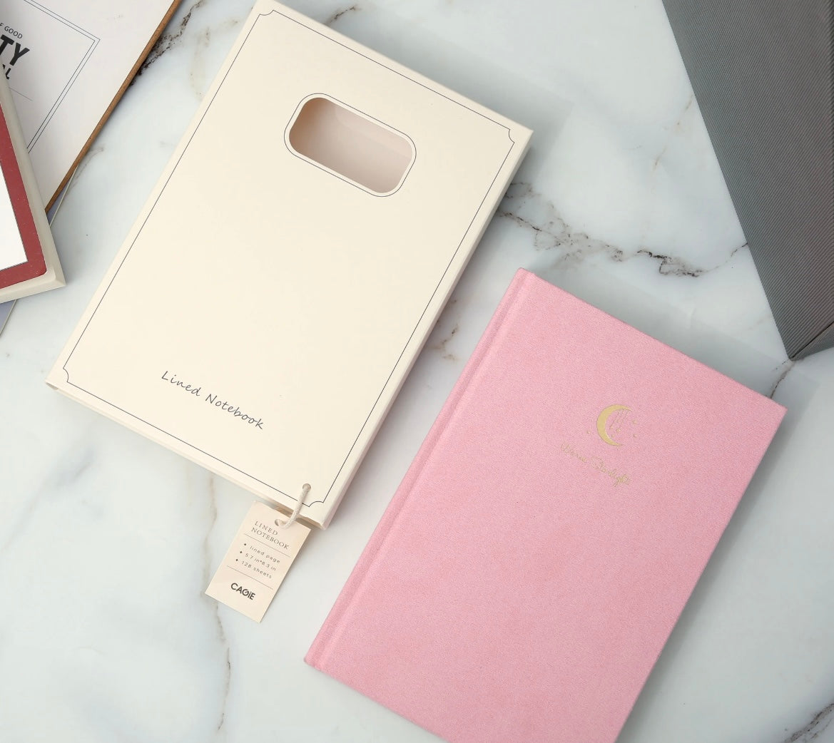 Lined A5 Journal Notebook (Fabric Cover)