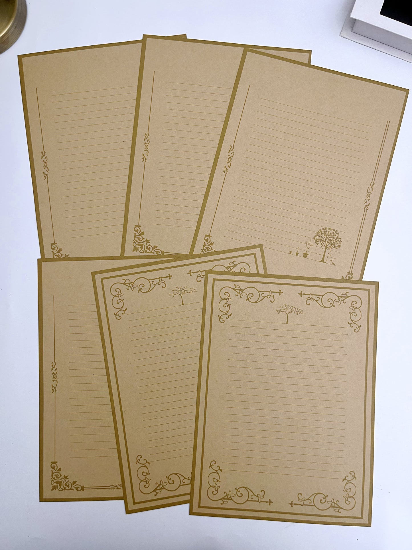 Vintage Letter Papers Set