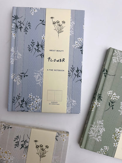 Flower Lined A5 Journal