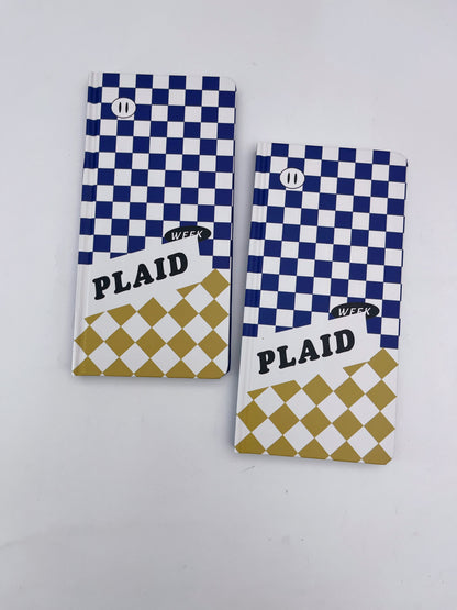 Plaid A6 Square Gridded Journal