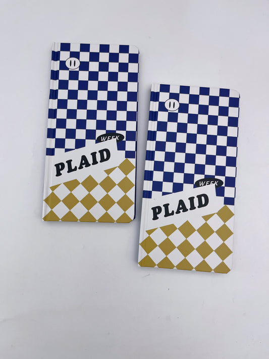 Plaid A6 Square Gridded Journal