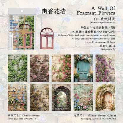 Retro Landscaping Material Paper