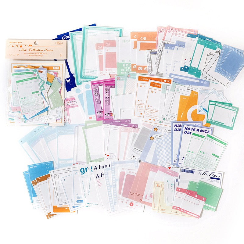 Momo Note Material Paper Pack (100pcs)