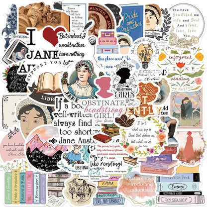 Jane Austen Book Lover Stickers