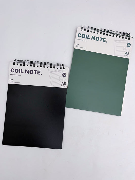 Flip-up A5 / B5 Spiral Coil Notebook