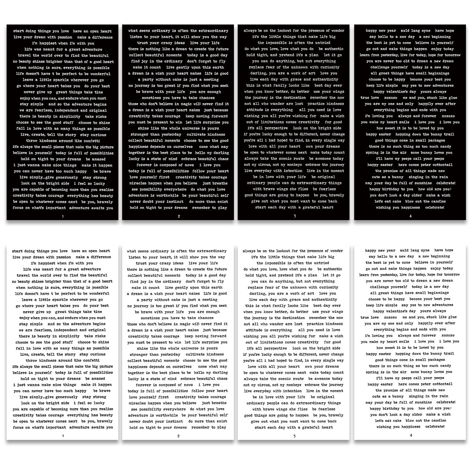Small Talk Black / White Sticker Sheet - ShopHaul