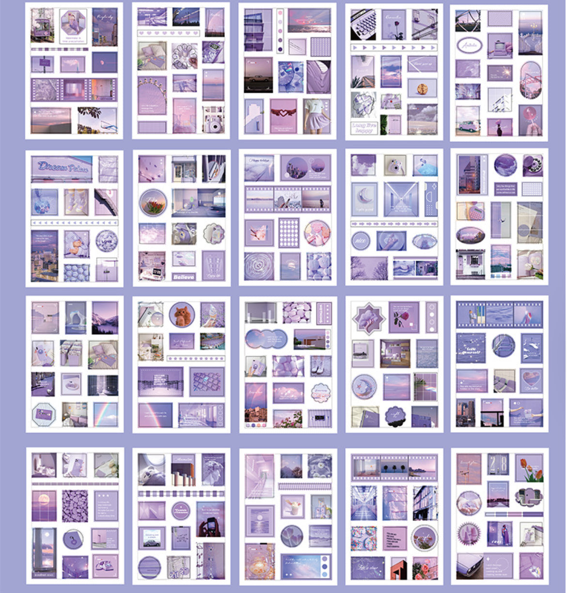 Deco Color-themed Stickers Book