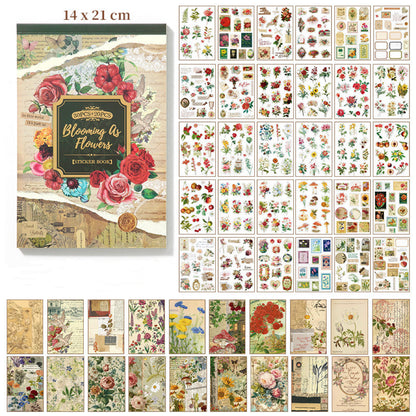 Flowers / Butterflies Sticker Book - ShopHaul