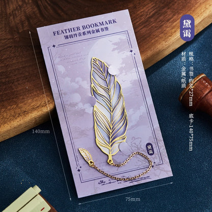 Feather Pendant Bookmark