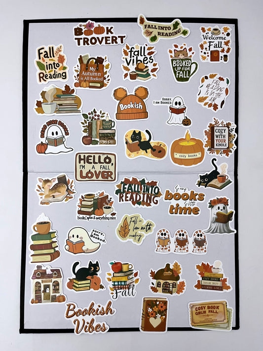 Bookish Stickers - Fall / Autumn Edition (10 pcs) - ShopHaul