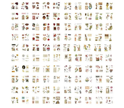 100pcs Mini Sticker Sheets