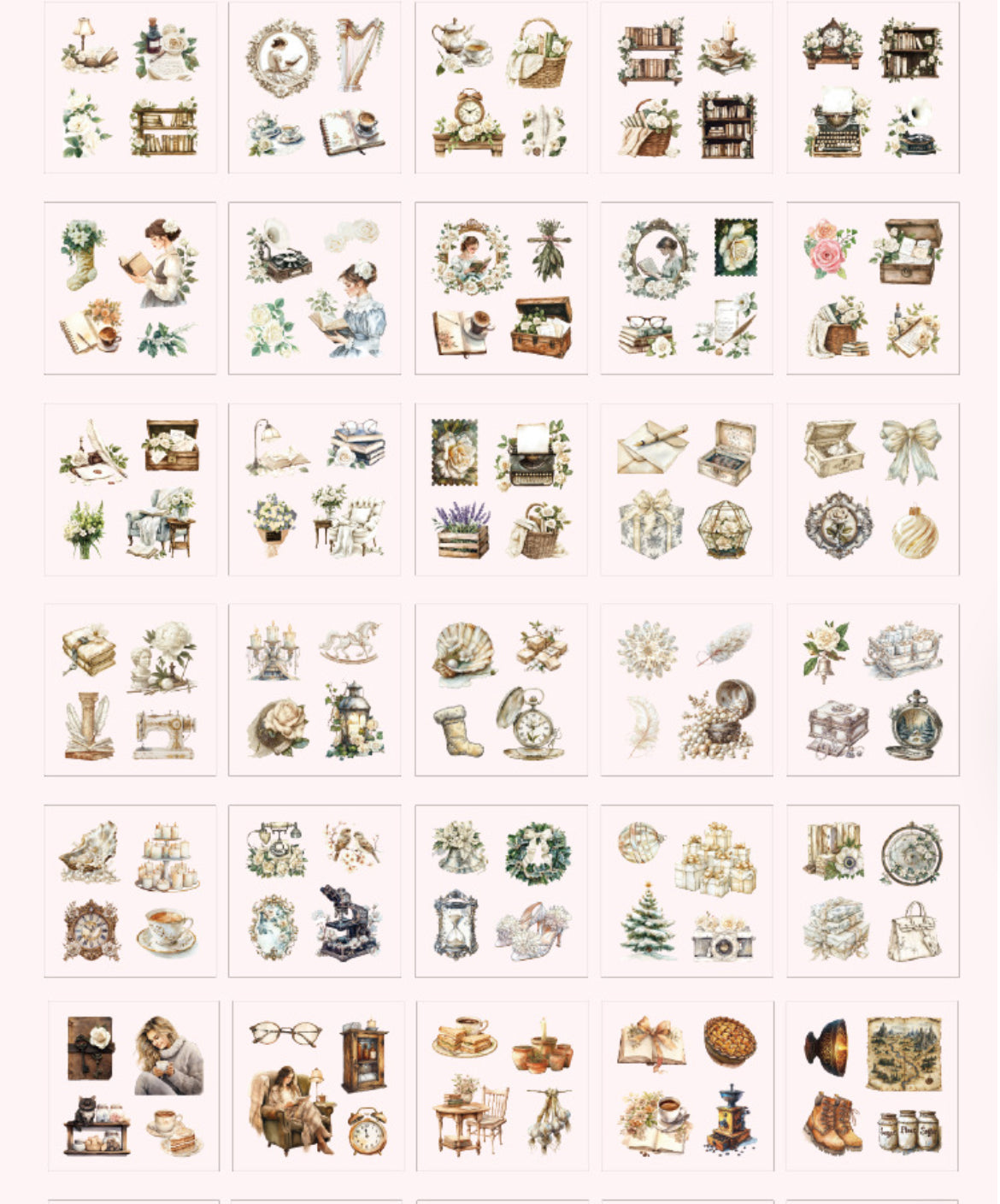 PET Stickers Box (100 mini sheets)