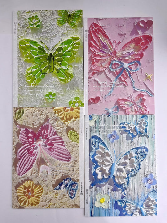 Butterfly B5 Lined Notebook - ShopHaul