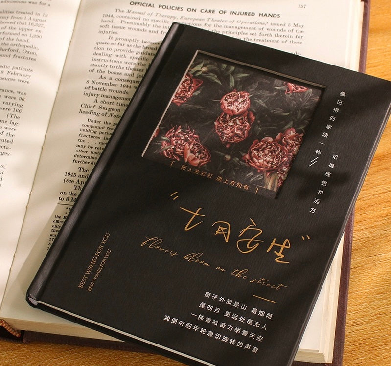 Vintage Artistic A5 Hardcover Lined Notebook