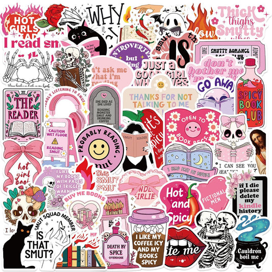 Pink Smut Book Lover Stickers