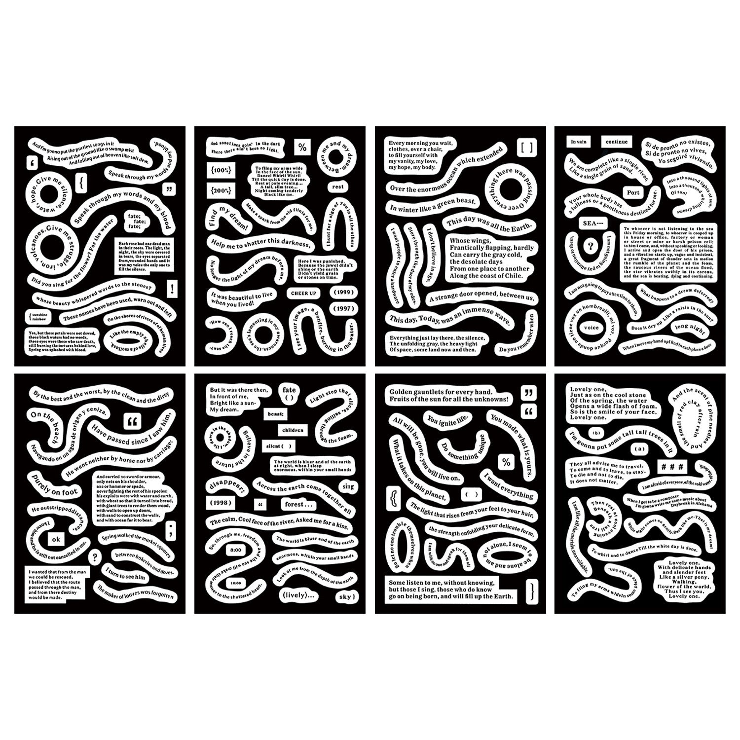 Curved Small Talk Sticker Sheet - ShopHaul
