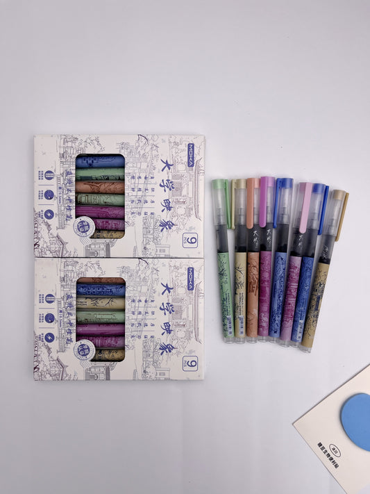 Moka 9-pcs Black Ink Pens Set - ShopHaul