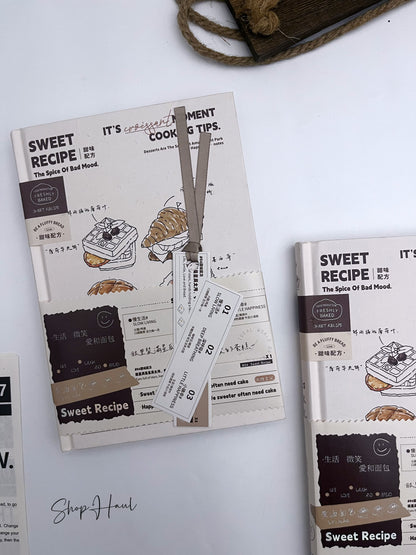 Sweet Recipe Lined Sheets A5 Journal