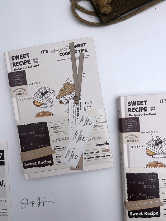 Sweet Recipe Lined Sheets A5 Journal