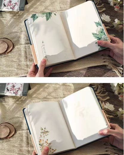 Floral Hardcover A5 Journal (Blank Floral Pages)