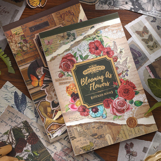Flowers / Butterflies Sticker Book - ShopHaul