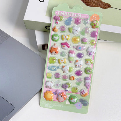 3D stickers sheet