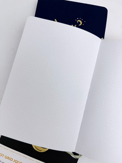 Fabric / Leather Cover 160gsm Dot Grid / Bullet Journal