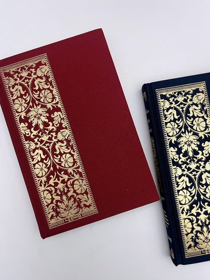 Fabric Cover A5 Brown Kraft Pages Journal