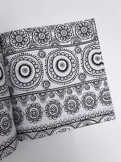 Large-sized Zen Mandalas Coloring Book (100 sheets)