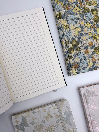 Fabric Patterned Lined A5 Journal